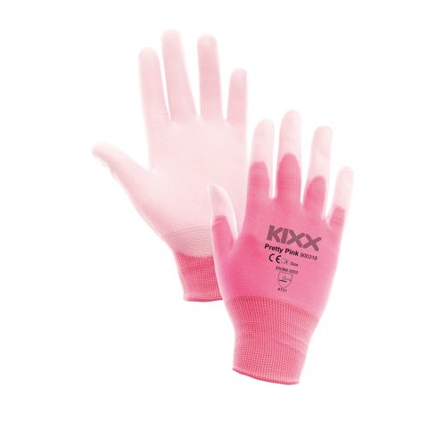 KIXX PRETTY PINK munkavédelmi kesztyű nylon P rózsaszín 7