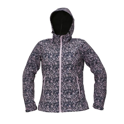 CRV YOWIE PRINTED softshell kabát világos lila/sötétkék XS