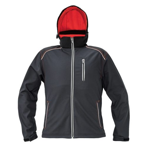 Cerva KNOXFIELD softshell dzseki szürke/piros XS