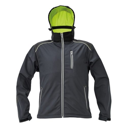 Cerva KNOXFIELD softshell dzseki szürke/sárga XS