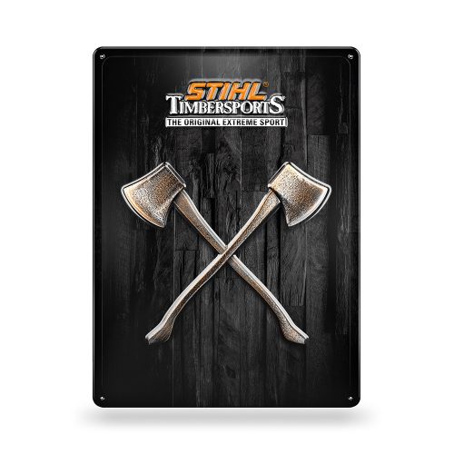 STIHL fém tábla TIMBERSPORTS 30x40cm