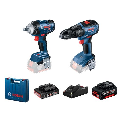 Bosch GDS 18V-400 + GSB 18V-50 gépcsomag kofferben