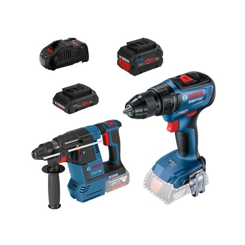 Bosch Gépszett GSR 18V-50 + GBH 18V-26 Procore 1x4,0 Ah 1x8,0 Ah