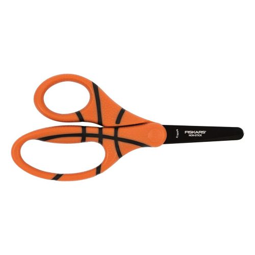 Fiskars gyerekolló kosárlabda motívummal, 13 cm (1023912)