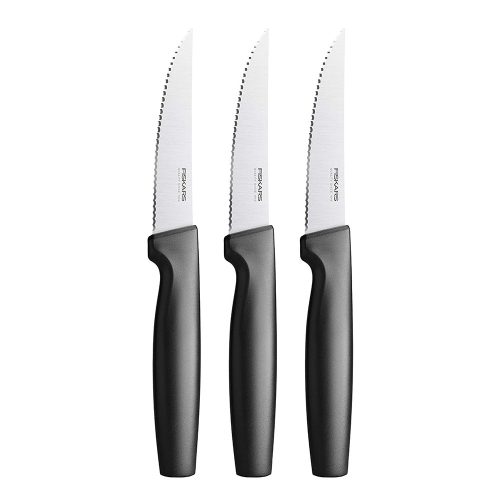 Fiskars Functional Form Steak késkészlet, fekete, 3db-os (1014280)