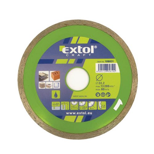 Extol Craft gyémántvágó tárcsa 125x2,0x22,2mm (vizes)