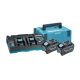 Makita 40Vmax XGT 2x5,0 Ah Li-Ion akku + DC40RB duplatöltö + MAKPAC