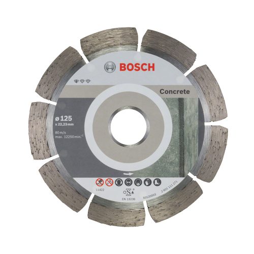 Bosch Gyémánt darabolótárcsa, Standard for Concrete kivitel 125x22,23x1,6x10mm ,10Db