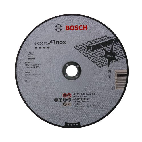 BOSCH vágókorong átm.230 /1,9 mm INOX