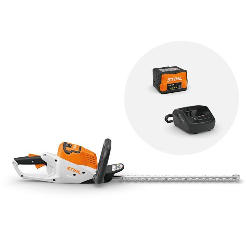 STIHL HSA 50 akkus sövénynyíró AK rendszer 36V AK 10 akkumulátorral és AL 101 töltővel, 50cm