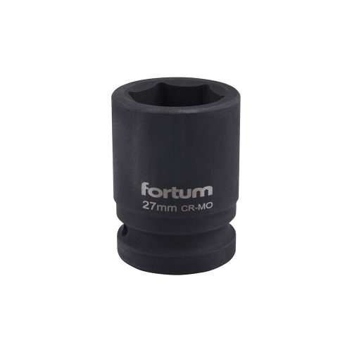 Fortum gépi dugófej 3/4", 27mm, L 52 mm, feketített