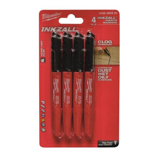 Milwaukee 4 részes Inkzall filctoll készlet (4db/csomag)