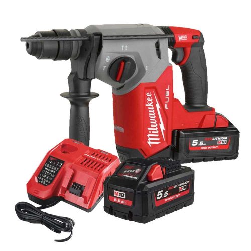 Milwaukee akkus SDS-Plus fúró-vésőkalapács M18 FHX-552X 18V 2x5,5Ah