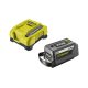 Ryobi Max Power akkumulátor és gyorstöltő szett RY36BK60B-160 36V 1x6,0Ah