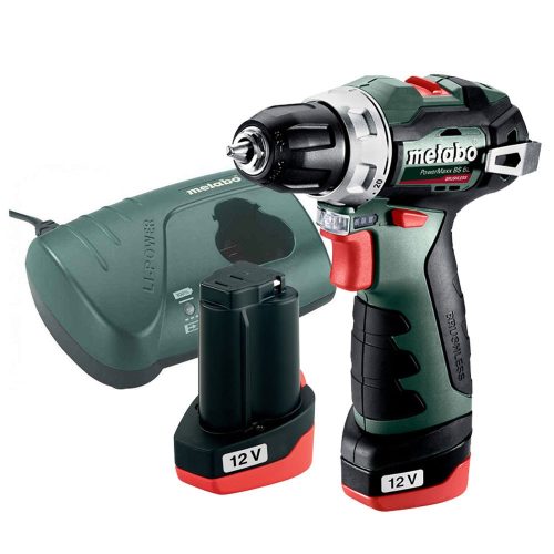 Metabo akkus fúrócsavarozó PowerMaxx BS BL 12V 2x2,0Ah kofferben