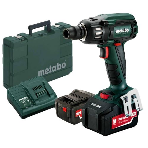 Metabo akkus ütvecsavarozó SSW 18 LTX 400 BL 18V 2x4,0Ah Li-Power Metabox kofferben