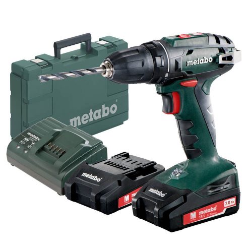 Metabo akkus fúrócsavarozó BS 18 18V MetaBOX kofferben 2x2,0Ah