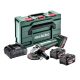 Metabo W 18 L 9-125 Quick Akkus-Sarokcsiszoló 3x18 V/4,0 Ah, ASC 55, MetaBOX 165 L