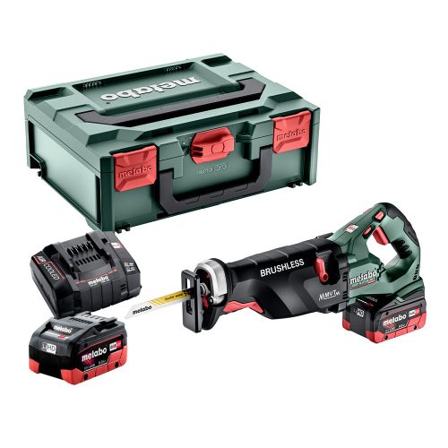 Metabo SSEP 18 LTX BL MVT Akkus-Orrfűrész 2x18 V/8,0 Ah, ASC 145, MetaBOX 165 L