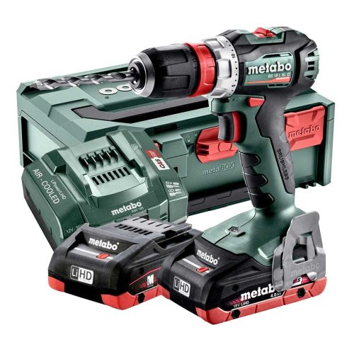 Metabo akkus fúrócsavarozó BS 18 L BL Quick 18V LiHD 2x4,0Ah Metabox kofferben