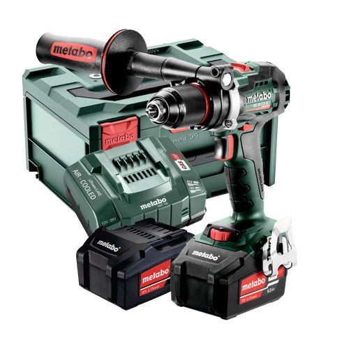 Metabo akkus fúrócsavarozó BS 18 LTX BL Impuls 18V 2x5,2Ah Li-Power Metabox kofferben