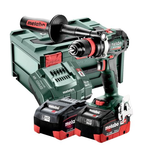 Metabo akkus fúrócsavarozó BS 18 LTX BL Q Impuls 18V 2x5,5Ah LiHD Metabox kofferben