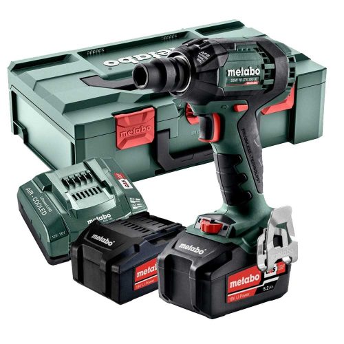 Metabo akkus ütvecsavarozó SSW 18 LTX 300 BL 18V 2x5,2Ah Li-Power Metabox kofferben