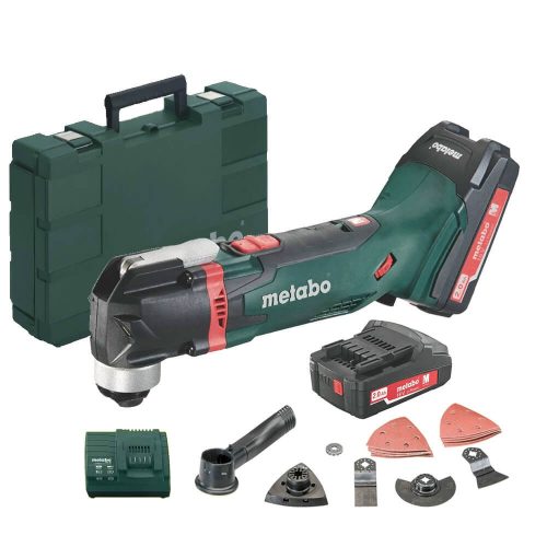 Metabo akkus multigép MT 18 LTX tartozékkészlettel 18V 2x2,0Ah Li-Power kofferben