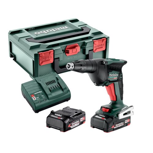 Metabo TBS 18 LTX BL 5000 Akkus gipszkarton csavarbehajtó 2x18 V/2,0Ah, SC 30, MetaBOX 145 L