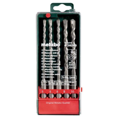 Metabo 5 részes SDS-Plus fúrókészlet 5-10mm 2 élű