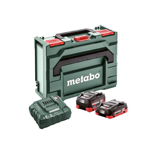 Metabo LiHD akkumulátor csomag 18V 4,0Ah +5,5Ah töltővel Metaloc kofferben