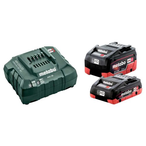 Metabo akku+töltő szett basic set LiHD 4,0Ah+5,5Ah