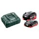 Metabo akku+töltő szett basic set LiHD 4,0Ah+5,5Ah