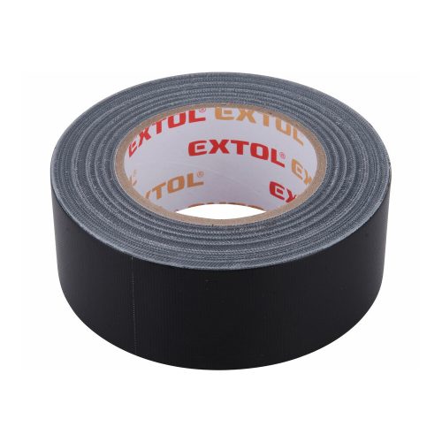 Extol Premium ragasztószalag textiles, fekete, 50mm×50m (hobby szalag / duckt tape)