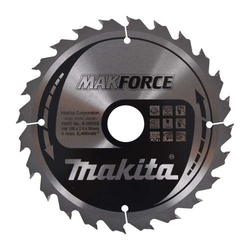 Makita körfűrészlap Makforce 180x30mm Z24