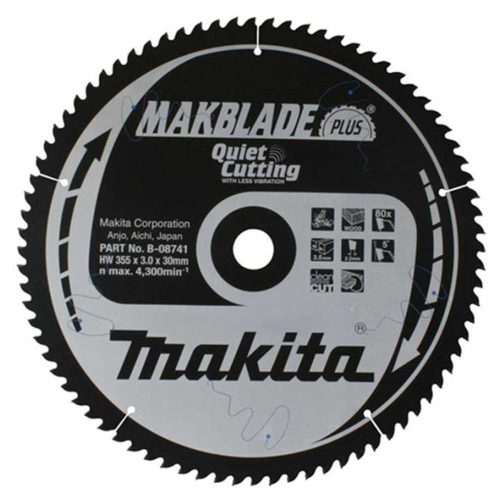 Makita körfűrészlap Makblade plus 355x30mm Z80