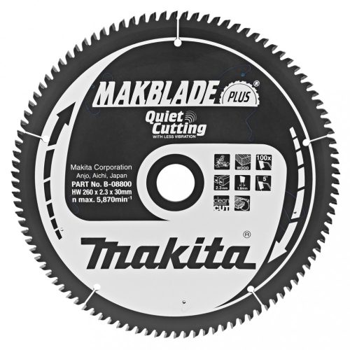 Makita körfűrészlap Makblade plus 260x30mm Z100