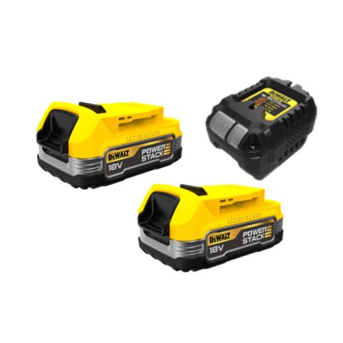 Dewalt PowerStack akkumulátor töltő szett 2x1,7 Ah akku + DCB1102 töltő