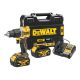 Dewalt akkus ütvefúró-csavarozó DCD100YM2T-QW 18V 2x4,0 Ah 100. évfordulós kiadás