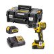 Dewalt akkus fúrócsavarozó DCD791L2T-QW 18V 2x3,0 Ah, TSTAK kofferben