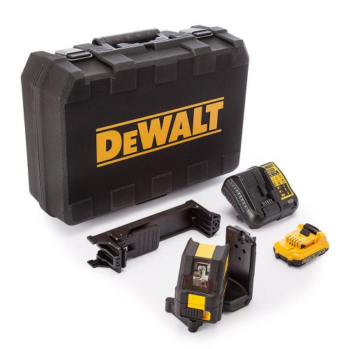 Dewalt akkus pont- és vonallézer DCE085D1G-QW 10,8V 2,0Ah