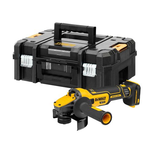 Dewalt akkus sarokcsiszoló DCG409NT-XJ 18V XR alapgép, TSTAK kofferben