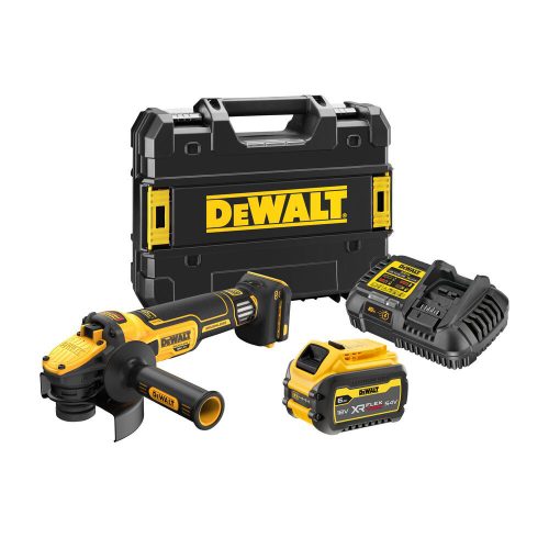 Dewalt akkus sarokcsiszoló 18V DCG409VST1-QW 6,0Ah, TSTAK kofferben