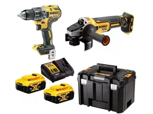 Dewalt akkus gépszett DCK2020P2T-QW (DCD791 + DCG405) 18V 2x5,0 Ah, TSTAK VI kofferben