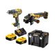 Dewalt akkus gépszett DCK2020P2T-QW (DCD791 + DCG405) 18V 2x5,0 Ah, TSTAK VI kofferben