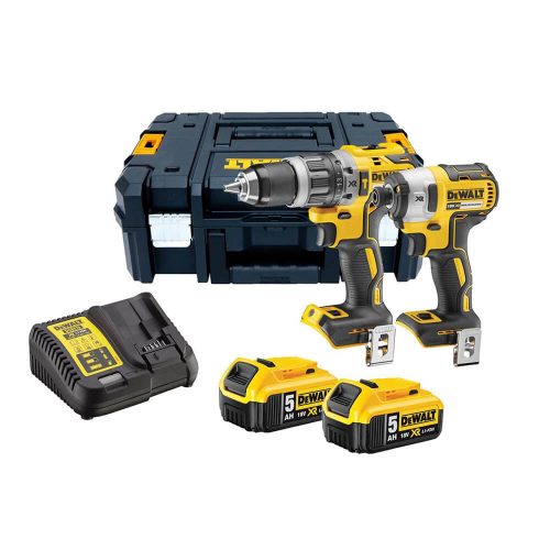 Dewalt akkus gépszett DCK266P2T-QW 18V XR 2x5,0 Ah, TSTAK kofferben