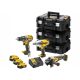 DEWALT akkus gépszett DCKM009 (DCD791+DCF899+DCG406) 18V XR 3x5,0 Ah, TSTAK kofferben