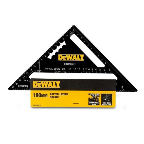 Dewalt derékszögű háromszög vonalzó 17,5cm DWHT25227-0