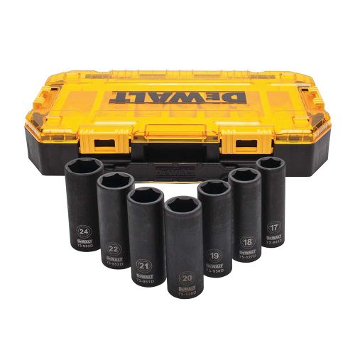 Dewalt DEEP IMPACT metrikus dugókulcs készlet 1/2" 7 részes DWMT74737-0