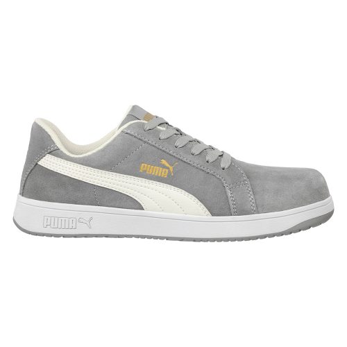 Puma Iconic Suede Grey Low S1PL ESD FO HRO SR munkavédelmi cipő Szürke - 36